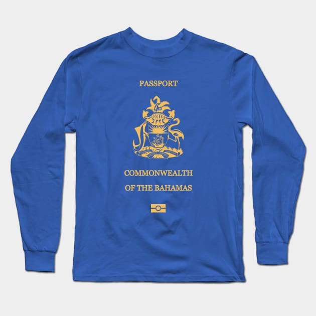 Bahamas passport Long Sleeve T-Shirt by Travellers